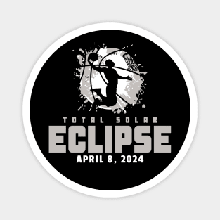 Total Solar Eclipse 2024 Basketball Magnet